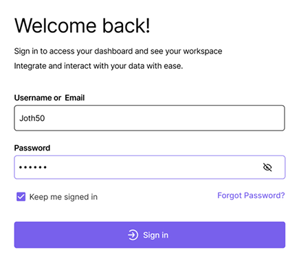 sign up